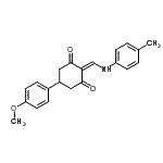 CAS#: 6053-67-4， 5-(4-Methoxyphenyl)-2-{[(4-Methylphenyl)Amino]Methylene}-1,3-Cyclohexanedione