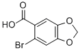 结构式 CAS# 60546-62-5, 6-溴-3,4-亚甲二氧基苯甲酸