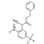 结构式 CAS# 605668-92-6, 苄基氰基[2-硝基-5-(三氟甲基)苯基]乙酸酯