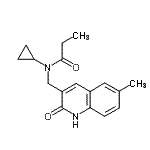 CAS#: 606095-24-3， N-Cyclopropyl-N-[(6-methyl-2-oxo-1,2-dihydro-3-quinolinyl)methyl]propanamide
