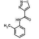 CAS#: 606101-97-7， N-(2-Methylphenyl)-1,2,3-thiadiazole-4-carboxamide