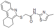 CAS#: 606108-55-8， N-(4-Methyl-Thiazol-2-Yl)-2-[(7,8,9,10-Tetrahydro-6-Phenanthridinyl)Thio]-Acetamide