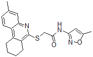 CAS#: 606108-67-2， N-(5-Methyl-3-Isoxazolyl)-2-[(7,8,9,10-Tetrahydro-3-Methyl-6-Phenanthridinyl)Thio]-Acetamide