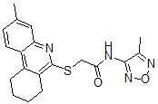 CAS#: 606108-71-8， N-(4-Methyl-1,2,5-Oxadiazol-3-Yl)-2-[(7,8,9,10-Tetrahydro-3-Methyl-6-Phenanthridinyl)Thio]-Acetamide