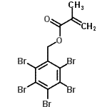 结构式 CAS# 60631-75-6, 五溴苄基甲基丙烯酸酯