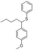 CAS#: 60702-18-3， 1-(4-Methoxyphenyl)-1-Phenylthiopentane