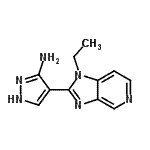 CAS#: 607374-10-7， 4-(1-Ethyl-1H-imidazo[4,5-c]pyridin-2-yl)-1H-pyrazol-3-amine