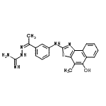 CAS#: 608126-75-6， (2Z)-2-(1-{3-[(5-Hydroxy-4-methylnaphtho[1,2-d][1,3]thiazol-2-yl)amino]phenyl}ethylidene)hydrazinecarboximidamide