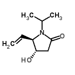 CAS#: 608525-74-2， (4S,5R)-4-Hydroxy-1-isopropyl-5-vinyl-2-pyrrolidinone