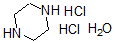 结构式 CAS# 6091-62-9, 哌嗪二盐酸盐水合物