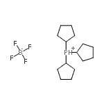 结构式 CAS# 610756-04-2, 三环戊基鏻四氟硼酸盐