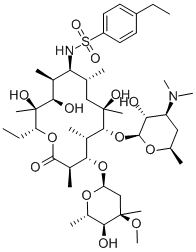 CAS#: 61089-01-8， (9S)-9-Deoxo-9-[[(4-Ethylphenyl)Sulfonyl]Amino]Erythromycin