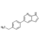 CAS#: 611205-41-5， 5-(4-Ethylphenyl)-1H-pyrrolo[2,3-b]pyridine