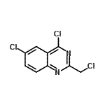 结构式 CAS# 61164-82-7, 4,6-二氯-2-(氯甲基)喹唑啉