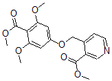 CAS#: 61166-29-8， 4-(3',5'-Dimethoxy-4'-carboxyphenoxymethyl)nicotinic acid dimethyl ester