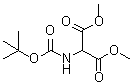 structure of CAS# 61172-70-1, 2-[[(1,1-Dimethylethoxy)Carbonyl]Amino]-Propanedioic Acid 1,3-Dimethyl Ester;(Boc-Amino)Malonic Acid Dimethyl Ester;DIMETHYL (BOC-AMINO)MALONATE