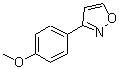 structure of CAS# 61428-20-4, 3-(4-Methoxyphenyl)-1,2-Oxazole;3-(4-Methoxyphenyl)isoxazole