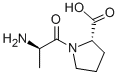 structure of CAS# 61430-12-4, H-D-Ala-Pro-OH Hydrochloride;(2S)-1-[(2R)-2-Amino-1-Oxopropyl]-2-Pyrrolidinecarboxylic Acid;L-Proline, 1-D-Alanyl-;1-D-Alanyl-L-Proline