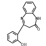 structure of CAS# 61487-06-7, 4-(2-Hydroxyphenyl)-1,3-Dihydro-2H-1,5-Benzodiazepin-2-One;1,3-Dihydro-4-(2-hydroxyphenyl)-2H-1,5-benzodiazepin-2-one;4-(2-hydroxyphenyl)-1H,3H-benzo[b]1,4-diazepin-2-one;550280_ALDRICH