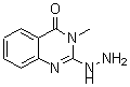 结构式 CAS# 61507-80-0, 2-肼基-3-甲基-4(3H)-喹唑啉酮