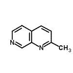 structure of CAS# 61523-57-7, 2-Methyl-1,7-Naphthyridine;1,7-Naphthyridine,2-methyl-;2-Methyl-1,7-naphthyridine