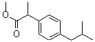 结构式 CAS# 61566-34-5, alpha-甲基-4-(2-甲基丙基)-苯乙酸甲酯