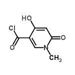 CAS#: 61611-82-3， 4-Hydroxy-1-Methyl-6-Oxo-1,6-Dihydro-3-Pyridinecarbonyl Chloride