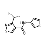 CAS#: 616204-55-8， 3-(Difluoromethyl)-N-(3-thienyl)-1,2-thiazole-4-carboxamide