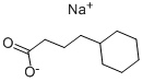 结构式 CAS# 61886-29-1, 环己烷丁酸钠