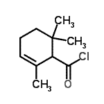 CAS 登录号：61899-99-8， 2,6,6-三甲基-2-环己烯-1-甲酰氯