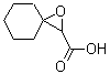 结构式 CAS# 6190-79-0, 1-氧杂螺[2.5]辛烷-2-羧酸