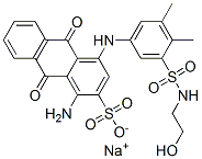 CAS#: 61967-93-9， Sodium 1-Amino-4-[[3-(2-Hydroxyethylsulfamoyl)-4,5-Dimethyl-Phenyl]Amino]-9,10-Dioxo-Anthracene-2-Sulfonate