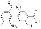 CAS 登录号：6201-83-8， 3-氨基-4-甲基-3'-羧基-4'-羟基苯甲酰苯胺