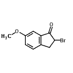 结构式 CAS# 62015-79-6, 2-溴-6-甲氧基-1-茚满酮