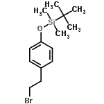 CAS#: 620600-61-5， [4-(2-Bromoethyl)phenoxy](dimethyl)(2-methyl-2-propanyl)silane