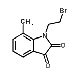 CAS#: 620932-06-1， 1-(2-Bromoethyl)-7-methyl-1H-indole-2,3-dione