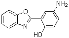 结构式 CAS# 62129-02-6, 4-氨基-2-(1,3-苯并恶唑-2-基)苯酚