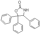 结构式 CAS# 62183-23-7, 4,5,5-三苯基-2-恶唑烷酮