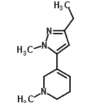 CAS#: 622403-68-3， 5-(3-Ethyl-1-methyl-1H-pyrazol-5-yl)-1-methyl-1,2,3,6-tetrahydropyridine