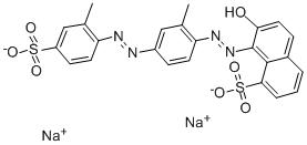 结构式 CAS# 6226-76-2, 藏花猩红 7B