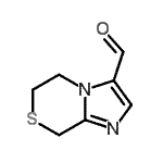 structure of CAS# 623564-36-3, 5,6-Dihydro-8H-imidazo[2,1-c][1,4]thiazine-3-carbaldehyde;