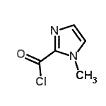 structure of CAS# 62366-45-4, 1-Methyl-1H-Imidazole-2-Carbonyl Chloride;MFCD04972638