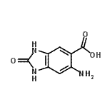 CAS#: 62419-32-3， 6-Amino-2-Oxo-2,3-Dihydro-1H-Benzimidazole-5-Carboxylic Acid
