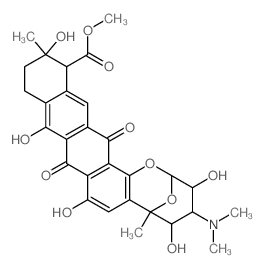 CAS#: 62422-00-8， (2R)-4alpha-(Dimethylamino)-3,4,5,6,9,11,12,13,14,16-Decahydro-3beta,5beta,8,10,13alpha-Pentahydroxy-6,13-Dimethyl-9,16-Dioxo-2alpha,6alpha-Epoxy-2H-Naphthaceno[1,2-b]Oxocin-14alpha-Carboxylic Acid Methyl Ester