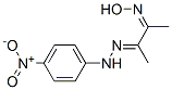 结构式 CAS# 62454-83-5, 3-[(4-硝基苯基)亚肼基]丁烷-2-酮肟
