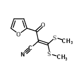 CAS#: 62455-59-8， 2-(2-Furoyl)-3,3-Bis(Methylsulfanyl)Acrylonitrile