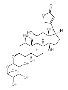 CAS#: 6251-64-5， 3beta-[(6-Deoxy-alpha-L-Talopyranosyl)Oxy]-1beta,5,11alpha,14,19-Pentahydroxy-5beta-Card-20(22)-Enolide