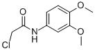 structure of CAS# 62593-78-6, 2-Chloro-N-(3,4-Dimethoxy-Phenyl)-Acetamide;2-Chloro-N-(3,4-Dimethoxyphenyl)Ethanamide;Zinc03093776;St5214036