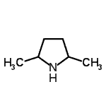 structure of CAS# 62617-70-3, 2,5-Dimethylpyrrolidine;(2R,5R)-(-)-TRANS-2,5-DIMETHYLPYRROLIDINE;2,5-dimethyl-pyrrolidine;2,5-Dimethylpyrrolidine 97%