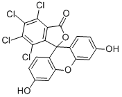 structure of CAS# 6262-21-1, 3,4,5,6-Tetrachlorofluorescein;4,5,6,7-Tetrachloro-3',6'-Dihydroxy-Spiro[Isobenzofuran-3,9'-Xanthene]-1-One;4,5,6,7-Tetrachloro-3',6'-Dihydroxy-1-Spiro[Isobenzofuran-3,9'-Xanthene]One;4,5,6,7-Tetrachloro-3',6'-Dihydroxy-Spiro[2-Benzofuran-3,9'-Xanthene]-1-One